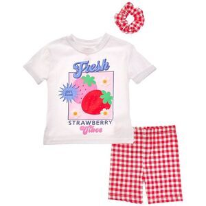 Freestyle Girls  3Pc Fresh Bike Short Set, Red